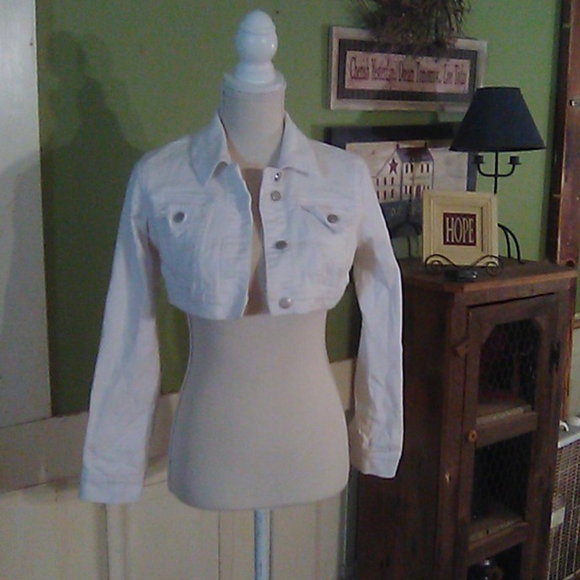 No Boundaries Jackets & Blazers - 2/$15 no boundaries white denim jacket